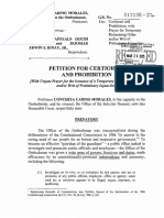 Ombudsman Petition Vs CA TRO On Binay Suspension PDF