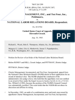 Charter Management, Inc., and Ten Four, Inc. v. National Labor Relations Board, 768 F.2d 1299, 11th Cir. (1985)