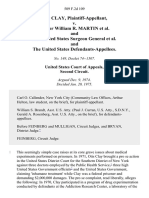 Otis Clay v. Doctor William R. Martin and The United States Surgeon General and The United States, 509 F.2d 109, 2d Cir. (1975)