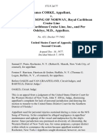 James Corke v. Sameiet M. S. Song of Norway, Royal Caribbean Cruise Line A/s Royal Caribbean Cruise Line, Inc., and Per Oslebye, M.D., 572 F.2d 77, 2d Cir. (1978)