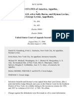 United States v. Salvatore Granello, A/K/A Sally Burns, and Hyman Levine, A/K/A George Levine, 365 F.2d 990, 2d Cir. (1966)