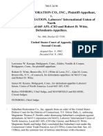 Suburban Restoration Co., Inc. v. Acmat Corporation, Laborers' International Union of North America, Local 665 Afl-Cio and Robert D. Witte, 700 F.2d 98, 2d Cir. (1983)