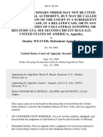 United States v. Stanley Weaver, 104 F.3d 351, 2d Cir. (1996)