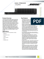 Powermatch® Pm4500 / Pm4500N: Configurable Power Amplifier