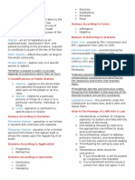 Statues According To Forms: Chapter 1 - Statutes