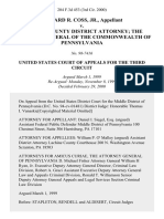 Edward R. Coss, Jr. v. Lachine County District Attorney The Attorney General of The Commonwealth of Pennsylvania, 204 F.3d 453, 3rd Cir. (2000)