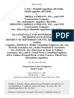 Affholder, Inc., (86-5348), (86-5349) v. Preston Carroll Company, Inc., and Cfw Construction Company, Inc., Defendants- (86-5348). Preston Carroll Company, Inc., and Cfw Construction Company, Inc., Third-Party (86-5349) v. The Louisville and Jefferson County Metropolitan Sewer District of Jefferson County, Kentucky, H.C. Nutting Company, Hubbard E. Ruddy Consulting Engineers, Inc. And Presnell Associates, Inc., James-Winstead & Associates, Inc., D.M.J.M., Inc. (Successor in Name to Vollmer Associates, Inc.), and E. Lionel Pavlo, Consulting Engineer, D/B/A Vollmer-Presnell-Pavlo, a Joint Venture, Third-Party, 866 F.2d 881, 3rd Cir. (1989)