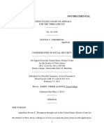 Steven Thompson v. Comm Social Security, 3rd Cir. (2011)