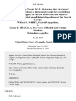 Willard J. White v. Donna E. Shalala, Secretary of Health and Human Services, 36 F.3d 1096, 4th Cir. (1994)