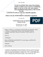 United States v. Robert Jerome Murchison, 96 F.3d 1440, 4th Cir. (1996)