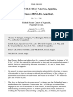 United States v. Paul Spence Bolles, 528 F.2d 1190, 4th Cir. (1975)