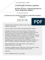 Derek Rocco Barnabei v. Ronald J. Angelone, Director, Virginia Department of Corrections, 214 F.3d 463, 4th Cir. (2000)