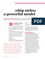 SKOLKOVO - Pierre CASSE - Leadership Styles A Powerful Model PDF