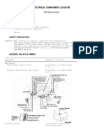 Electrical Component Locator - Nissan Sentra 1993