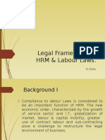Legal Framework of HRM & Labour Laws.