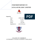 Internship Report Bank Alfalah Islamic Ltd. by AZEEM JAFFERY Completed