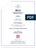 Organisation Study - Introduction To The Project Report For Mba Iii Semester - MG University - Kottayam - Kerala