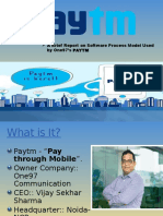 PAYTM - An Report On Software Process Model