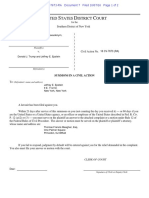 1-16-Cv-07673-RA Doe V Trump Request For Issuance of Summons Epstein