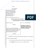 Puente - Arizona - Et - Al - v. - Arpai STATEMENT of FACTS in Support of 510 Motion For Summary Judgment by Defendant Arizona