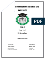 Dr. Ram Manohar Lohiya National Law University: Final Draft