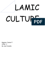 Islamic Culture: Magnaye, Joemar F. Stem - C Ms. April Anzaldo