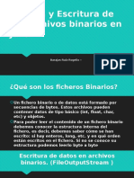 Lectura y Escritura de Los Archivos Binarios en