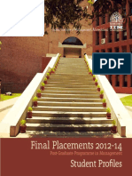 PGP Final Placement Brochure Batch - 2012-14