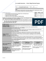 Lesson Planning Form For Accessible Instruction - Calvin College Education Program