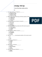 General Knowledge MCQs