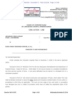 Recorded Case No. 49-mc-2016 Declaration Re Lancaster County Court Case No. 08-CI-13373 Re Praecipe To Add Defendants Taproom Marriott, November 23, 2016