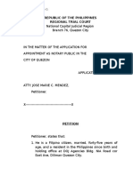 Republic of The Philippines Regional Trial Court: Menor, Rose Anne G