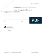 2013 - A Literature Review of Cognitive Biases in Negotiation Processes - Caputo