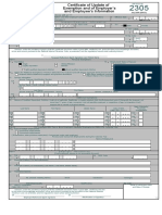 BIR Form 2305 Excel