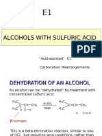 Alcohols With Sulfuric Acid
