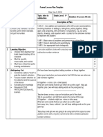 Formal Lesson Plan Math Lesson 25