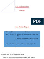 Civil Disobedience: (Class #12)