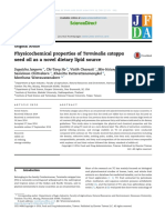 Physicochemical Properties of Terminalia Catappa Seed Oil As A Novel Dietary Lipid Source