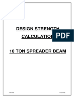 Lifting Beam Deign Staad 82187560 Design Calc 10T Spreader Beam