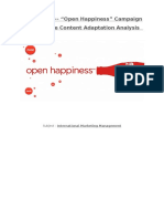 Coca-Cola Open Happiness Campaign - International Content Adaptation Analysis