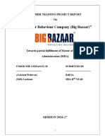 Consumer Behaviour Company (Big Bazaar)