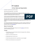 Personal SWOT Analysis