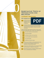 Substantive Tests of Transactions and Balances: Learning Objectives