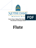 Flute: Notre Dame College Marching Band Woodwind Technique Book