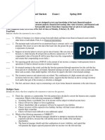 MBA Exam 1 Spring 2010 PDF