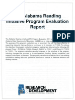 The Alabama Reading Initiative Program Evaluation Report - ALSDE Research & Development