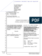 Paul Stockinger Et Al v. Toyota Motor Sales, U.S.A - Doc 28-1 Filed 03 Mar 17