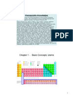 Chapter 1 - Basic Concepts: Atoms: Prerequisite Knowledge