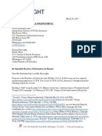 American Oversight FOIA Request To DHS - Environmental Impact (DHS-17-0044)