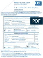 Instructions For Completing The Cause of Death Section On Death Certificate PDF